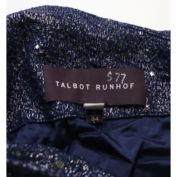 NEW Talbot Runhof Mermaid Sequin Gown Off The Shoulder Metallic Maxi Dress 4 - Picture 6 of 9